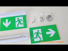 Double-side LED Emergency Commercial Exit Sign Luz De Emergencia