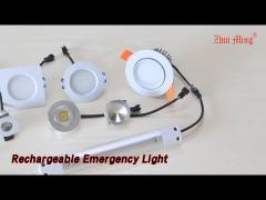 LED Rechargeable Emergency Light Downlight IP20 Ceiling Recessed