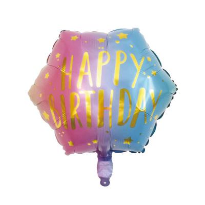 China High Quality Party Foil Balloon Hexagon Balloons For Party Decoration Happy Birthday Party Decoration 18inch for sale