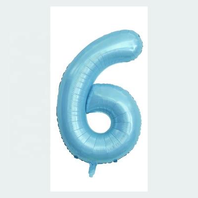 China Wholesale Inflatable Party Blue Number 0-9 16 Inch 32 Inch 40 Inch Foil Balloons For Party Decoration for sale