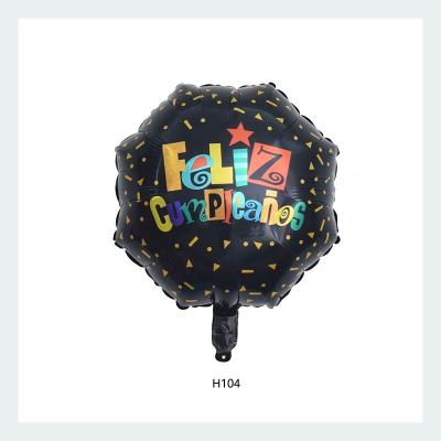 China 2022 Party Foil Balloon Factory Hot Selling Feliz Cumpleanos Foil Balloon Happy Birthday Party Decoration Spanish Balloons for sale