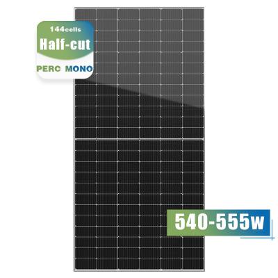 China Solar Power System 144 Cell Half Cut Double Frame Solar Panel Kit Bifacial Solar Roof Completeo Aluminum Frame PV Module Eu Stock for sale