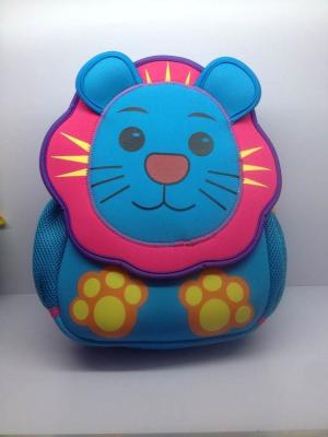 China 2015 hot sale kids animal neoprene backpack for sale