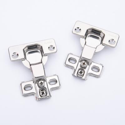 China Traditional Furniture Hardware Stainless Steel Kitchen Hinges 2 Holes Short Arm Hinges For Cabinet for sale