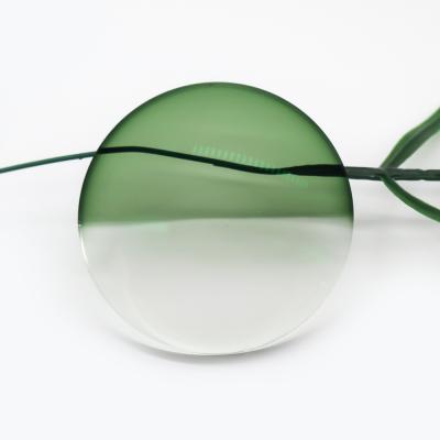 China Wholesale Photochromic 1.56 HMC Green Photochromic AR Colored Maat Porcelain Coating Optical Plastic Lenses for sale