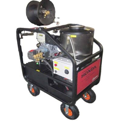 China Hot Water 5000PSI Residue Free High Pressure Critical/Seal Cleaning With Steam Function 24HP Gasoline Engine Cleaner High Pressure Steam for sale