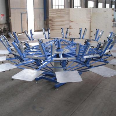 China Printing Shops K-ring manual 10 color/10 station silk screen printing machine for sale