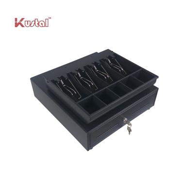 China 330mm Black 4B5C Detachable RJ11 24V Pos Supermarket Small Cash Drawer for sale