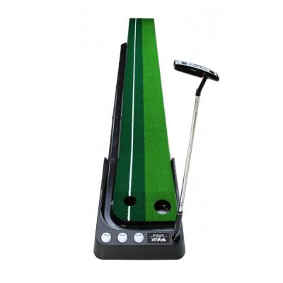 China Indoor Putting Green Plastic Black Mat With Ball Return Golf Training Aid Amazon 2.5M Black Plastic Frame Frame for sale