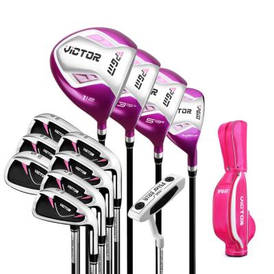 China High Performance Factory Guangdong Women 12 Pcs PGM Steel Golf Clubs Full Set With Golf Bag for sale