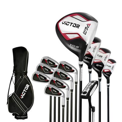 China Hot selling high performance 12 pcs graphite PGM competitive price pgm steel golf clubs full set with golf bag for sale