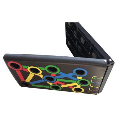 China Body Building Fitness System Color-Code Foldable Folding Rack Lift Up Bands Board for sale