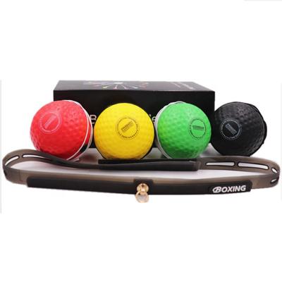 China Wholesale Home Adjustable Fitness Training Equipment Speed ​​Punch Boxing Reflex Balls Workout With Headband For Adults And Kids for sale