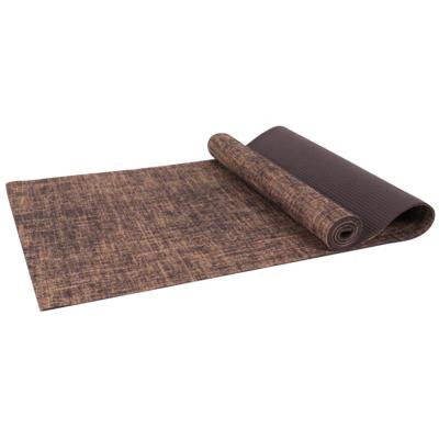 China Wholesale Anti-Slip Durable Washable Waterproof High Density PVC Hemp Canvas Jute Fiber Organic Yoga Mat China Manufacturer for sale