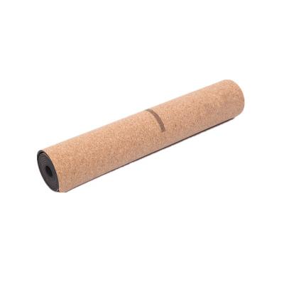 China Wholesale Eco-Friendly Waterproof Washable Durable Anti-Skid Tape And Durable Natural Rubber Cork Yoga Mat Non-Slip With Logo Print Custom Made for sale