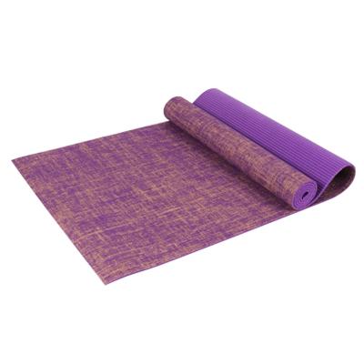 China Durable Washable Raincoats Anti-Slip Custom Design Hemp High Density 5mm Eco-Friendly Jute Fitness Training Yoga Canvas Mat for sale