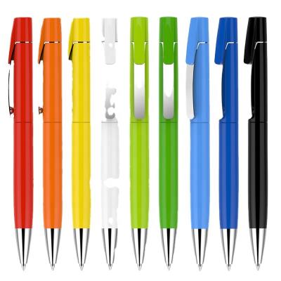 China Plastic Ball Pen With Custom Logo Tip Pen Stationery Items Gift Cheap Promotional Barrel Holder for sale