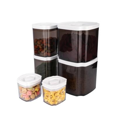 China High Quality Freshness Preservation 6 Pieces Multi-size Food Storage Containers Plastic Airtight Dry Warmer Container for sale