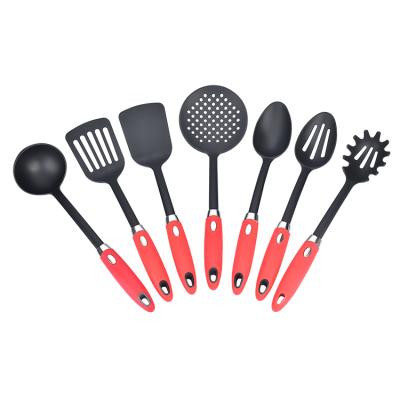 China Sustainable Hot Selling Kitchen Gadets 7 Pieces Cooking Nylon Utensil Set For Home for sale