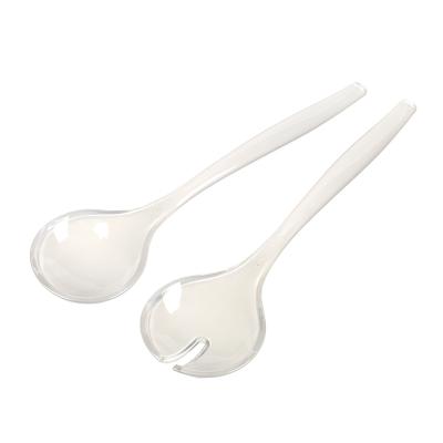 China 2021 Sustainable New Latest Release Simple And Modern Salad Server Sets With Salad Spoon for sale