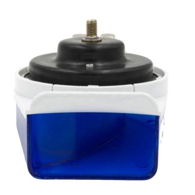 China ABS 2Pcs DC 12V 115DB blue 8 sound Universal Auto Car Vehicle Electric Snail Horn for sale