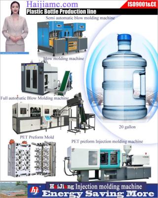 Chine machine de fabrication de bouteilles d'eau en plastique machine d'injection de bouteilles d'eau en plastique machine pour la fabrication de réservoirs d'eau en plastique à vendre