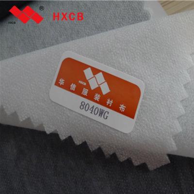 China Adhesive (8040wg) 20% Polyester 80%Nylon Fabric Netting PA Men Customize Interlining for sale