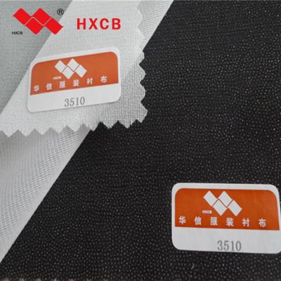 China Fusible Woven Fusible Interface Interlining For Fabric With White And Black Color for sale