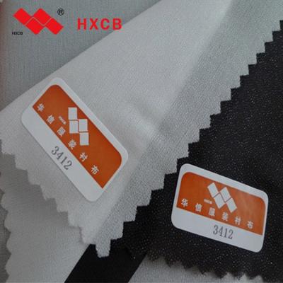 China Double Sided PE Glue Fusible Interfacing Fusible Interlining Woven For Shirts for sale