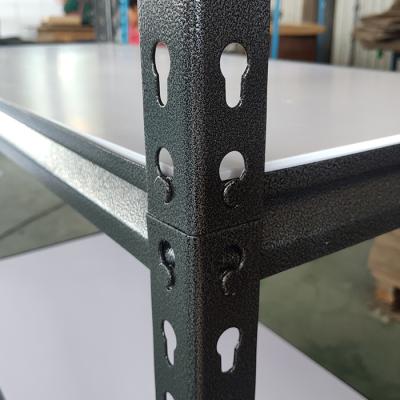 China Commonly Used Corrosion Protection Warehouse Rivet Shelving Light Duty Boltless Rack for sale