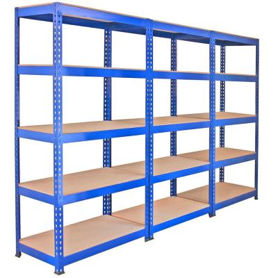 China Corrosion Protection Adjustable Shelving System Rivet Boltless Shelving Auto Parts Shelf for sale