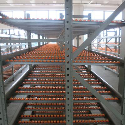 China High Quality Corrosion Protection Pick Line Roll Cardboard Flow Pallet Rack For Warehouse Storage for sale