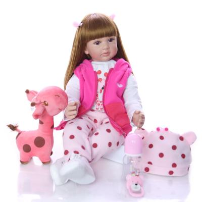 China Soft Lifelike Cloth Body 24-Inch 60cm Soft Lifelike Body Toddlers Fashion Toy KEIUMI Reborn Doll for sale