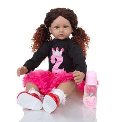 China New Style Soft Skin 60cm Cute Black Vinyl Toddler Toy Keiumi Reborn Baby - Doll for sale