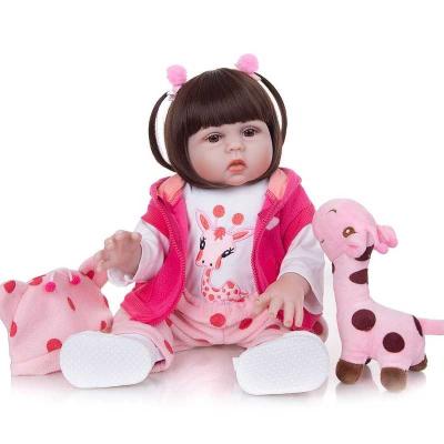 China Toy Keiumi Wholesale Cute Lifelike Soft Full Silicone Reborn Baby Dolls 19 Inch 60cm for sale