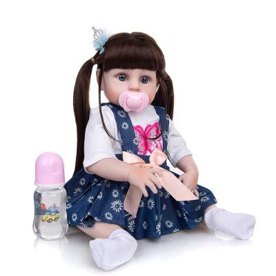 China Premie Bebe Doll Realistic Newborn Baby Boneca Full Body Silicone Soft Toy 49CM Reborn Baby Dolls for sale