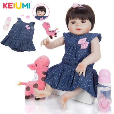 China Soft Toy KEIUMI Factory Sale Kids Bebe Reborn Doll 1-2-3-4-5 Years Old 19 Inch Lifelike Reborn Baby Dolls for sale