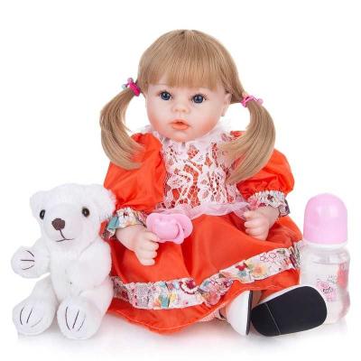 China 18 Inch Toy Bebe Doll Reborn Soft Truth Like Realistic Adorable Cloth Body Girl Baby Dolls Newborn for sale