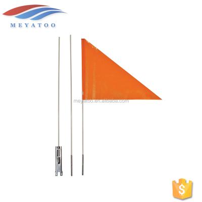 China FLY Six Foot Safty Waterproof Orange Bicycle Lodge With Heavy Duty Fiberglass Poles for sale