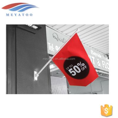 China FLY Custom Design Factory Price Indoor Outdoor Wall Flag Flag Bracket With Flagpole Bracket for sale