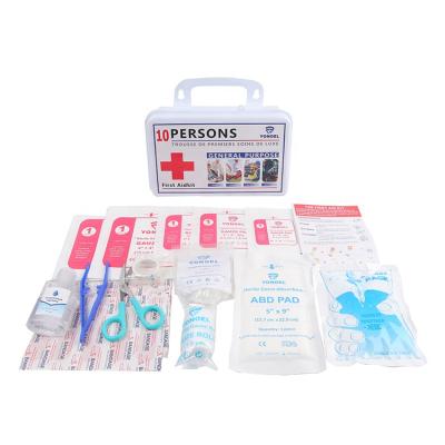 China Roadside Car Factory Customize First Aid Kit Plastic Box Portable Plastic First Aid Kit Box Emergency Medical First Aid Kit Box en venta