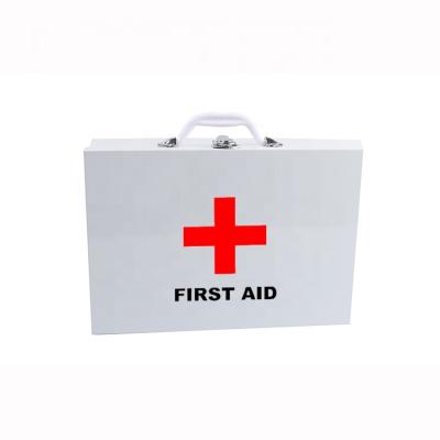 China Empty Home Office Car Metal First Aid Kit Box Workplace Wall-mount First Aid Box en venta