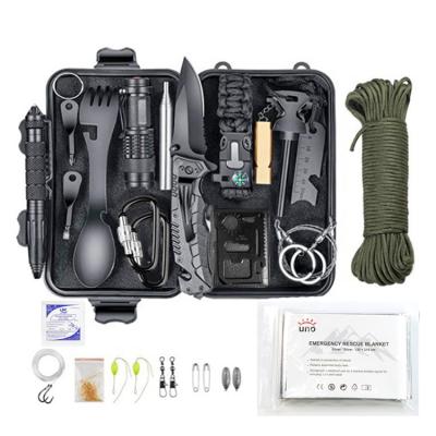 China Emergency 16 in 1 Outdoor Camping Survival Tools First Aid Survival Gear Kit en venta