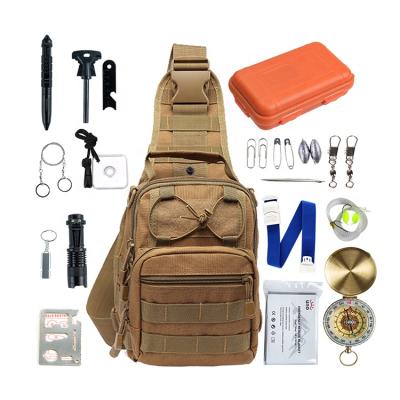 China Military First Aid SOS Rescue Kit Outdoor First Aid Survival Machine SOS Survival Gear Kit en venta