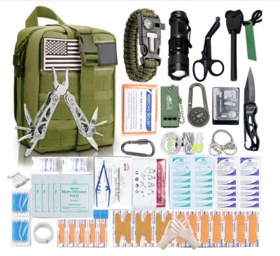 China Outdoor Camping First Aid Outdoor First Aid Survival Kit Wholesalers Emergency Medical Tactical Survival Kit Bag en venta