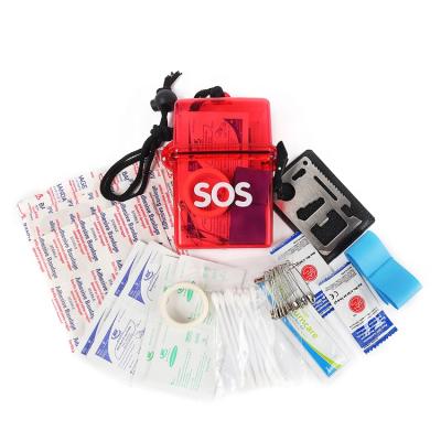 China Fashionable Outdoor Rescue Camping First Aid Kit Portable First Aid Survival Kit Box First Aid Kit for Car Workplace Traveling en venta