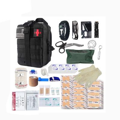 China Outdoor First Aid Survival Kit Outdoor Camping Survival First Aid Kit Emergency Medical Supplies en venta