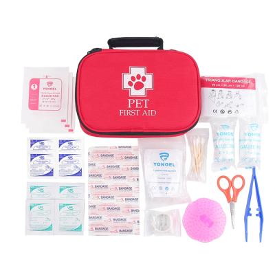 China Nylon Wholesale Customize High Quality First Aid Kit For Camping Traveling Hiking Pet Bag Emergency First Aid Kit Pet First Aid Kit en venta