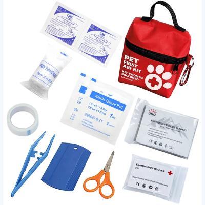 China Wholesale Outdoor Pet First Aid Kit Bag Mini Emergency Dog First Aid Kit Bag For Gift en venta