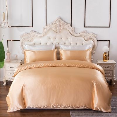 China Luxury Christmas Bedding Sets Cooling Silk Duvet Cover Set for sale